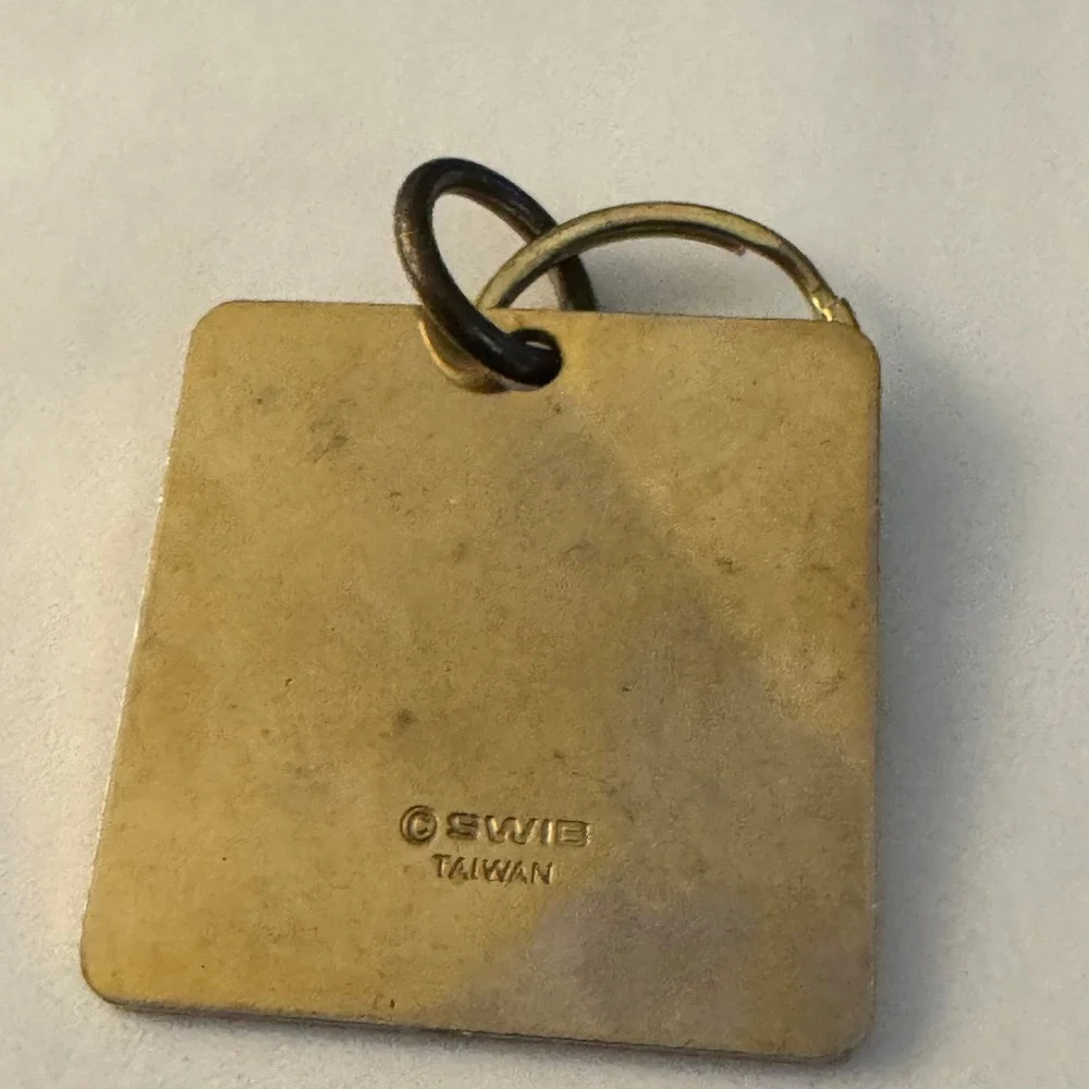 Mackinac Island Michigan Souvenir Keychain Horse and Buggy‎ Vintage Travel